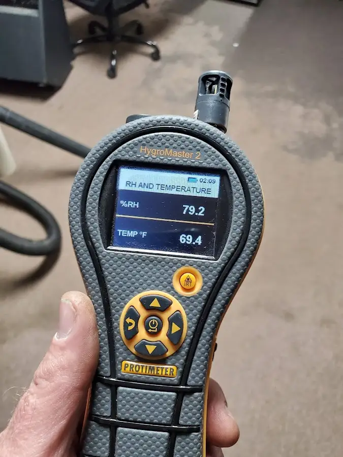 Moisture meter humidity assessment for Fire & Smoke Damage Restoration in Frisco